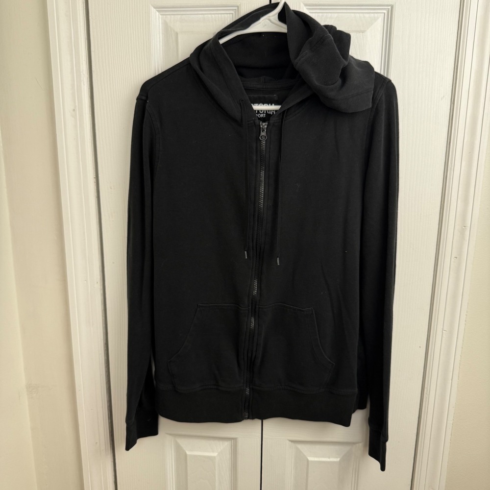Victoria Sport Black Full Zip Hoodie Jacket Women's M‎ Lightweight Athleisure